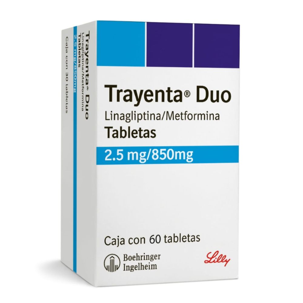 Trayenta Duo 2.5/850 60 Tabletas